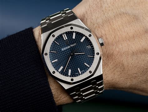 audemars piguet royal oak 41mm blue dial price|audemars piguet 15500 retail price.